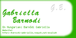 gabriella barnodi business card