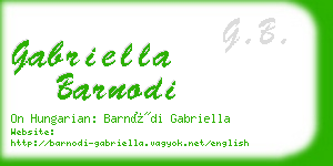 gabriella barnodi business card